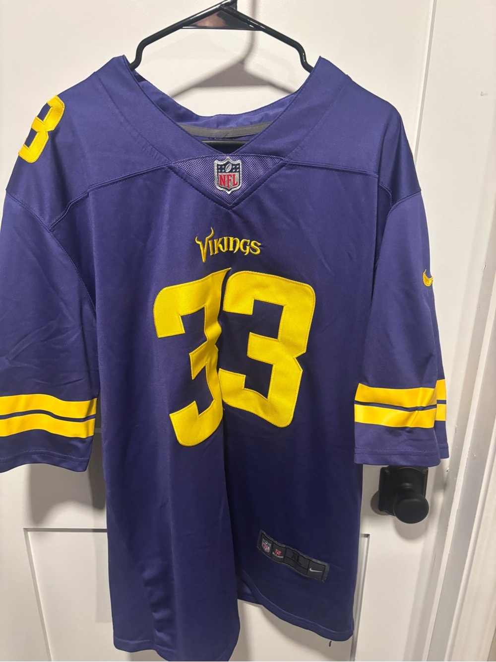 NFL Purple & Yellow Vikings Cook Team Jersey